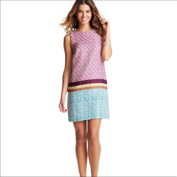 LOFT Dresses & Skirts - 💛2/$45 • LOFT Linen Geometric Shift Dress | 6P